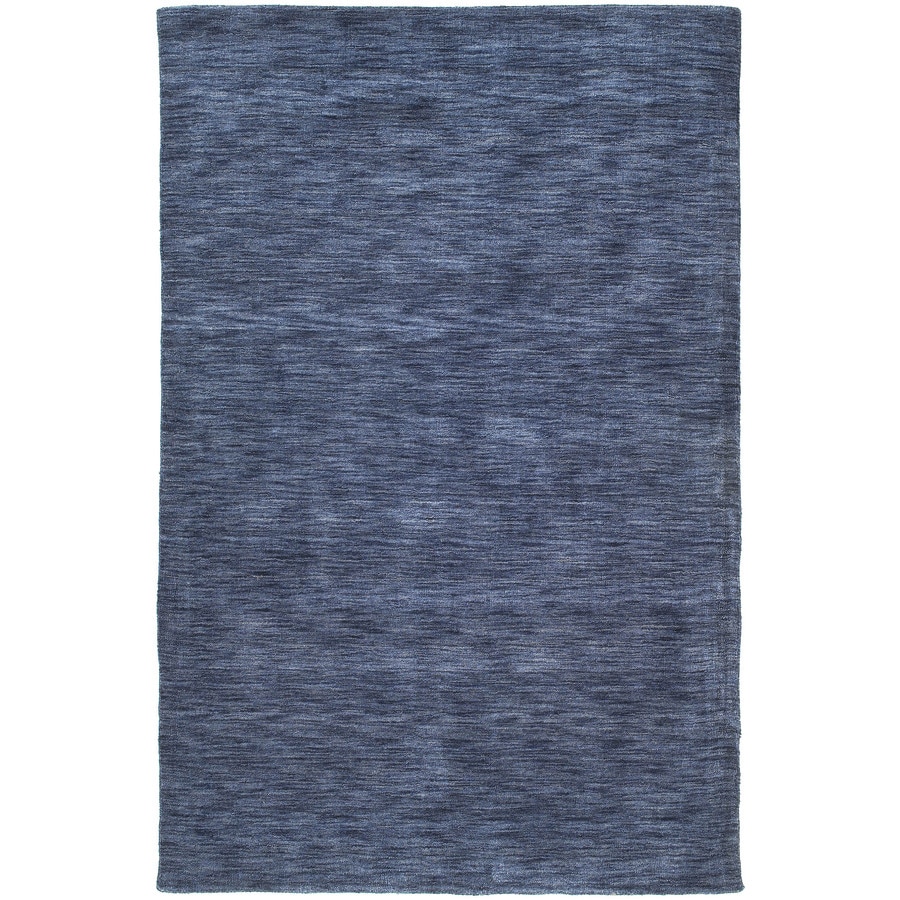 Kaleen Renaissance 8 x 10 Blue Indoor Solid Lodge Handcrafted Area Rug