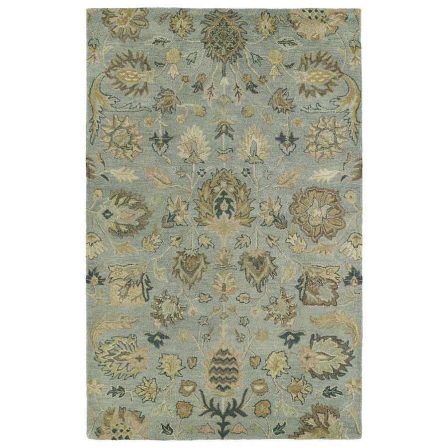 Kaleen Helena Spa Rectangular Indoor Handcrafted Tropical Area Rug (Common: 5 x 8; Actual: 5-ft W x 7.75-ft L)