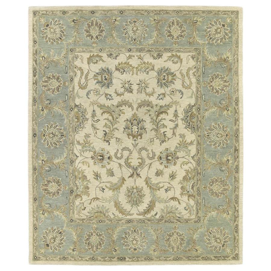 Kaleen Solomon Ivory Rectangular Indoor Handcrafted Oriental Area Rug ...