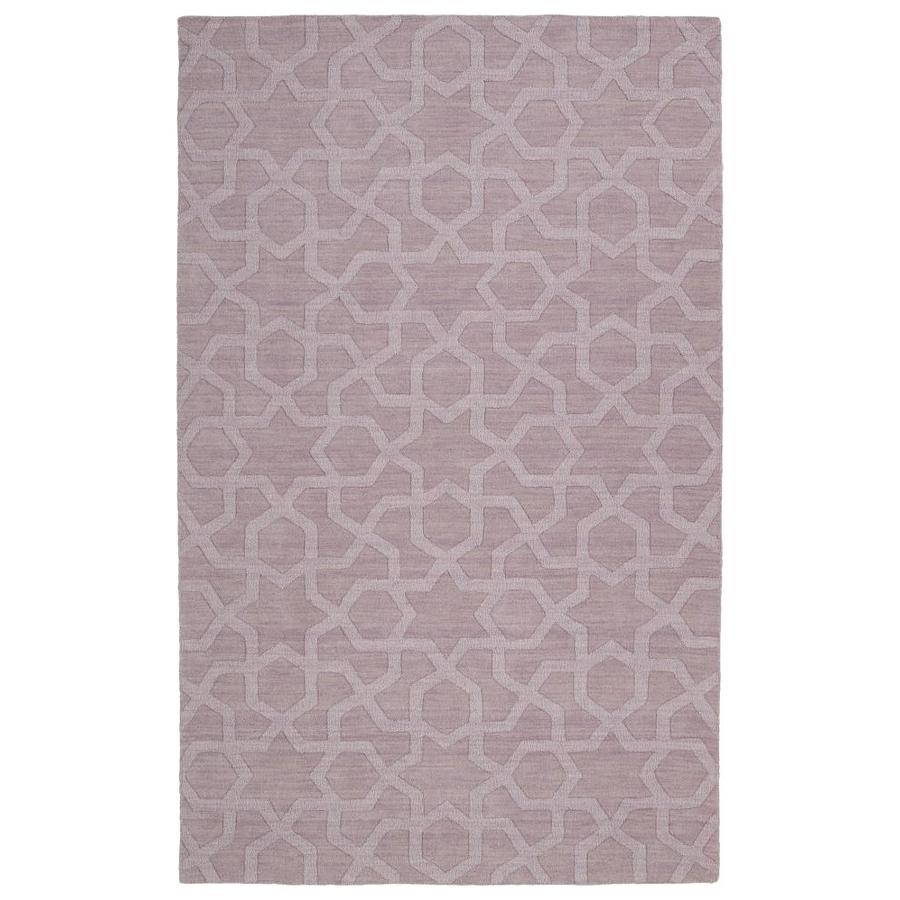 Kaleen Imprints Modern Lilac Rectangular Indoor Handcrafted