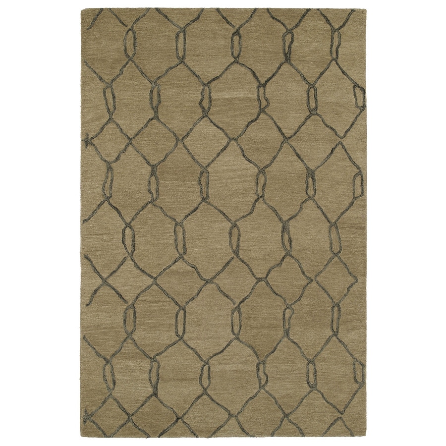 Kaleen Casablanca Light brown Rectangular Indoor Handcrafted Moroccan Area Rug (Common: 4 x 6; Actual: 4-ft W x 6-ft L)