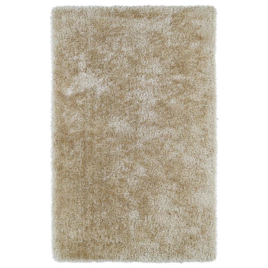 Kaleen Posh Beige Rectangular Indoor Handcrafted Area Rug (Common: 5 x 7; Actual: 5-ft W x 7-ft L)