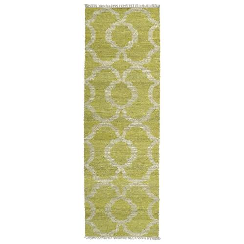 Kaleen Kenwood Lime Green Rectangular Indoor Handcrafted Oriental