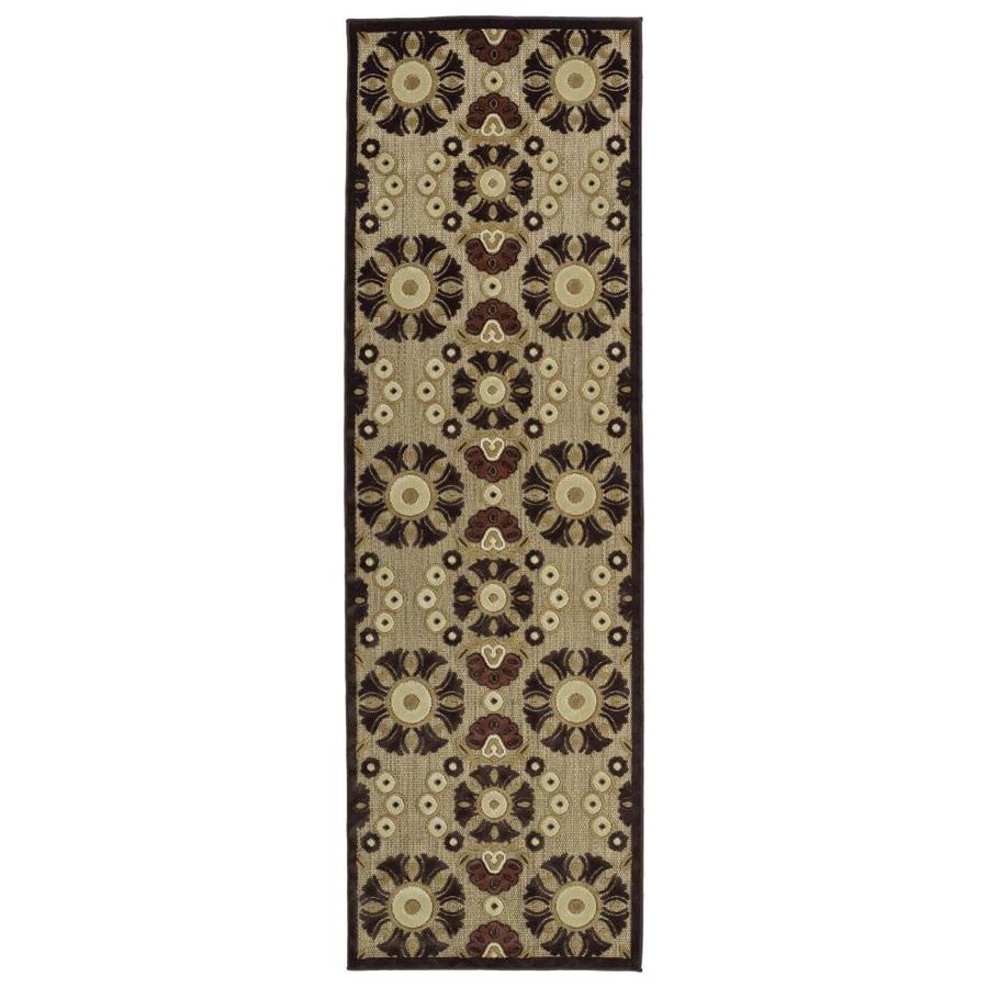 Kaleen A Breath Of Fresh Air Brown Indoor/Outdoor Runner 2 x 8