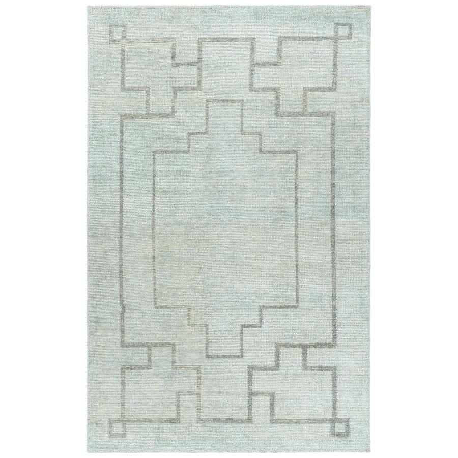 Kaleen Solitaire Glacier Rectangular Indoor Handcrafted Mid