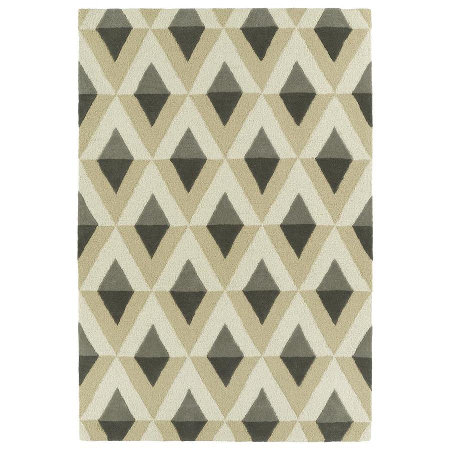 Kaleen Spaces Light Brown Indoor Handcrafted Inspirational Area Rug Kaleen Spaces Light Brown Indoor Handcrafted Inspirational Area Rug Common 8 X 10 Actual Ft W L