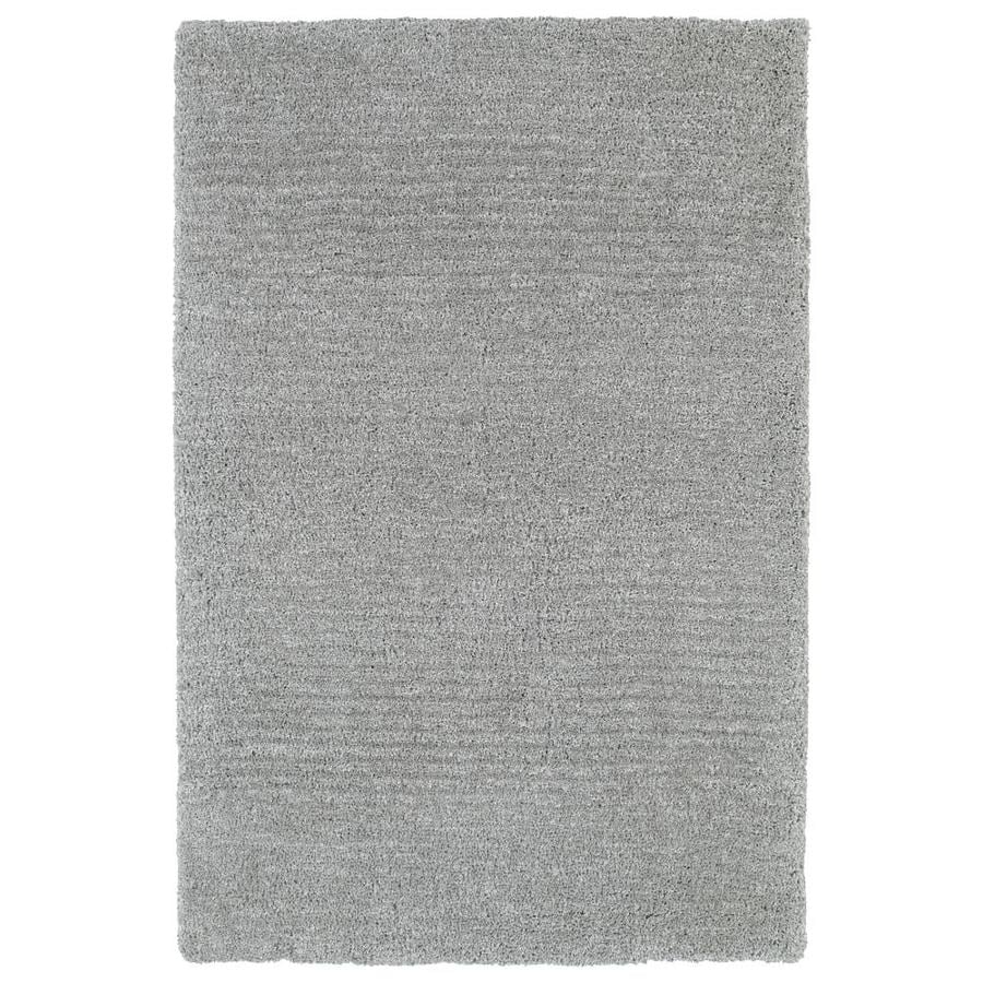 Kaleen Cotton Bloom Grey Rectangular Indoor Handcrafted Area Rug