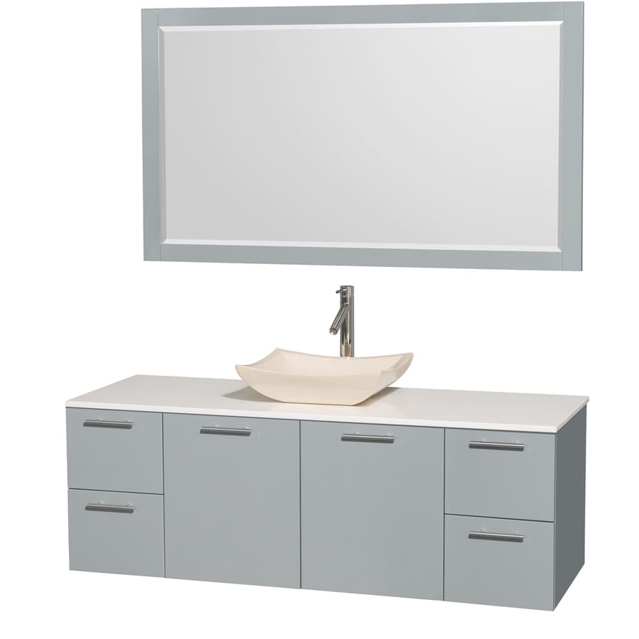 Wyndham Collection WCR410060SDGWSGS2M58 
