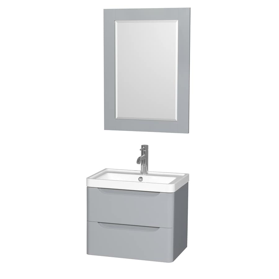 Bathroom Vanity 24 X 17 shop wyndham collection murano gray integrated single sink Bathroom Vanity 24 X 17 shop wyndham collection murano gray integrated single sink