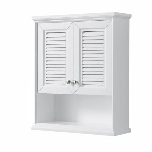 Wyndham Collection Tamara 25in W x 30in H x 9in D White Bathroom