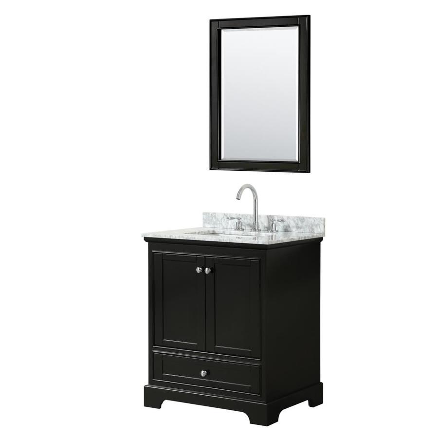Wyndham Collection Deborah 30in Dark Espresso Single Sink Bathroom