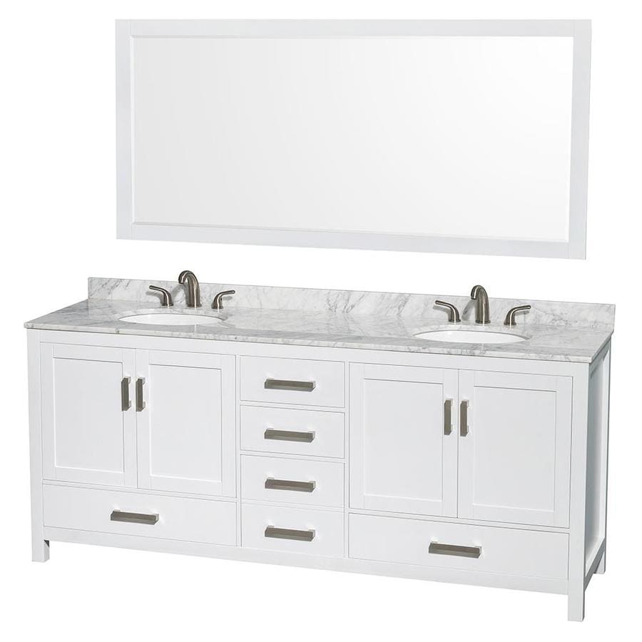 Shop Wyndham Collection Sheffield White Undermount Double Sink