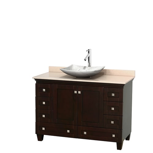 Wyndham Collection Acclaim Espresso Single Vessel Sink Bathroom Vanity