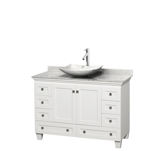 Wyndham Collection Acclaim 48-in White Single Sink ...