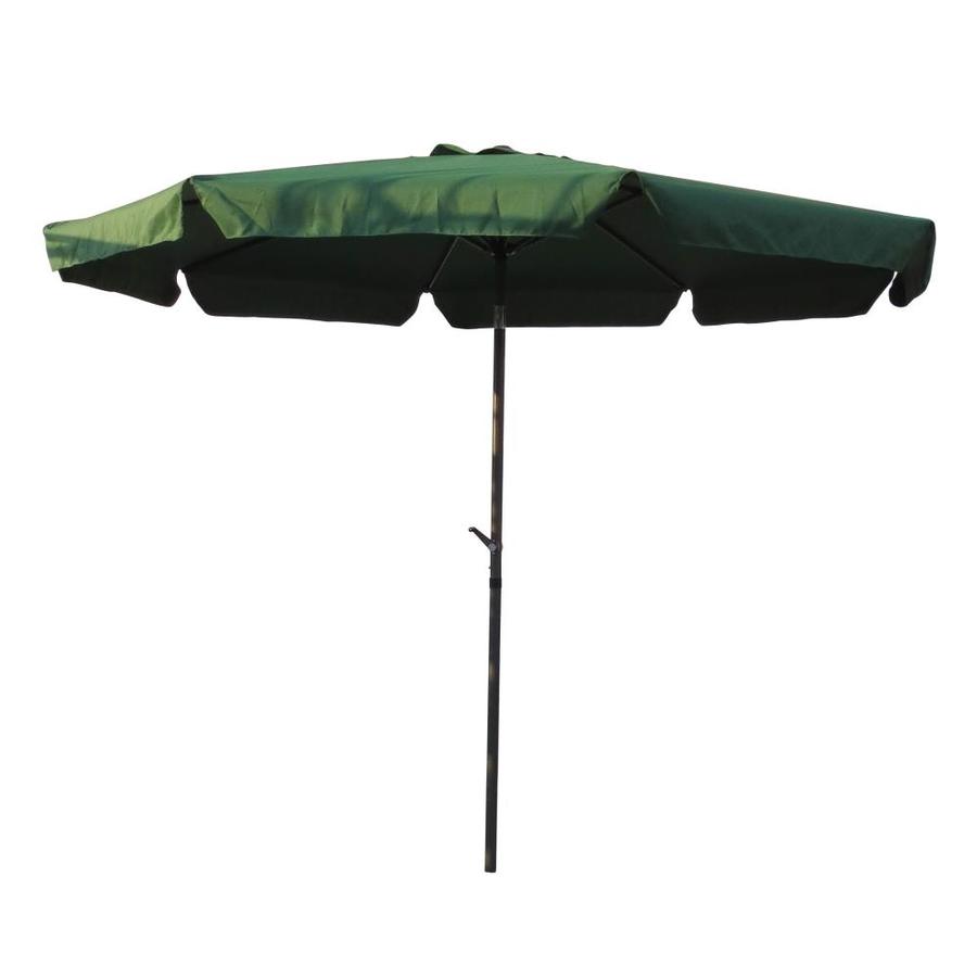 International Caravan Forest Green Market 10 Ft Auto Tilt Octagon International Caravan Forest Green Market 10 Ft Auto Tilt Octagon Patio Umbrella With Dark Grey Aluminum Frame
