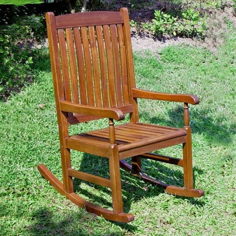 International Caravan Highland Wood Rocking Chair(s) with Slat Seat at ...