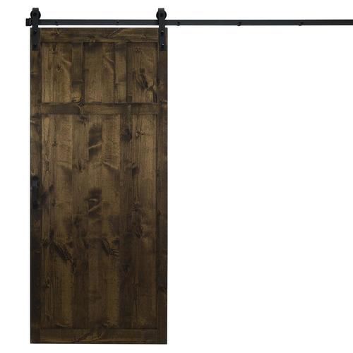 Dogberry Craftsman Dark Chocolate Stained 3 Panel Wood