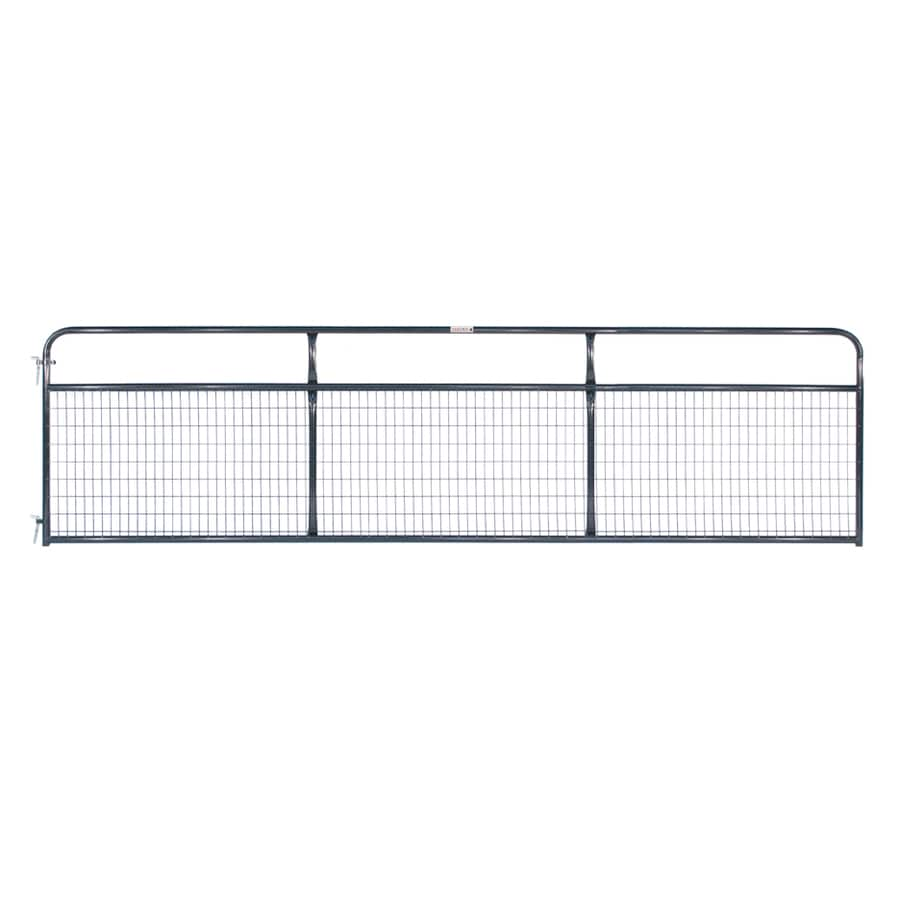 Tarter Wirefilled 4ft H x 16ft W Blue ECoat Steel Corral Gate in