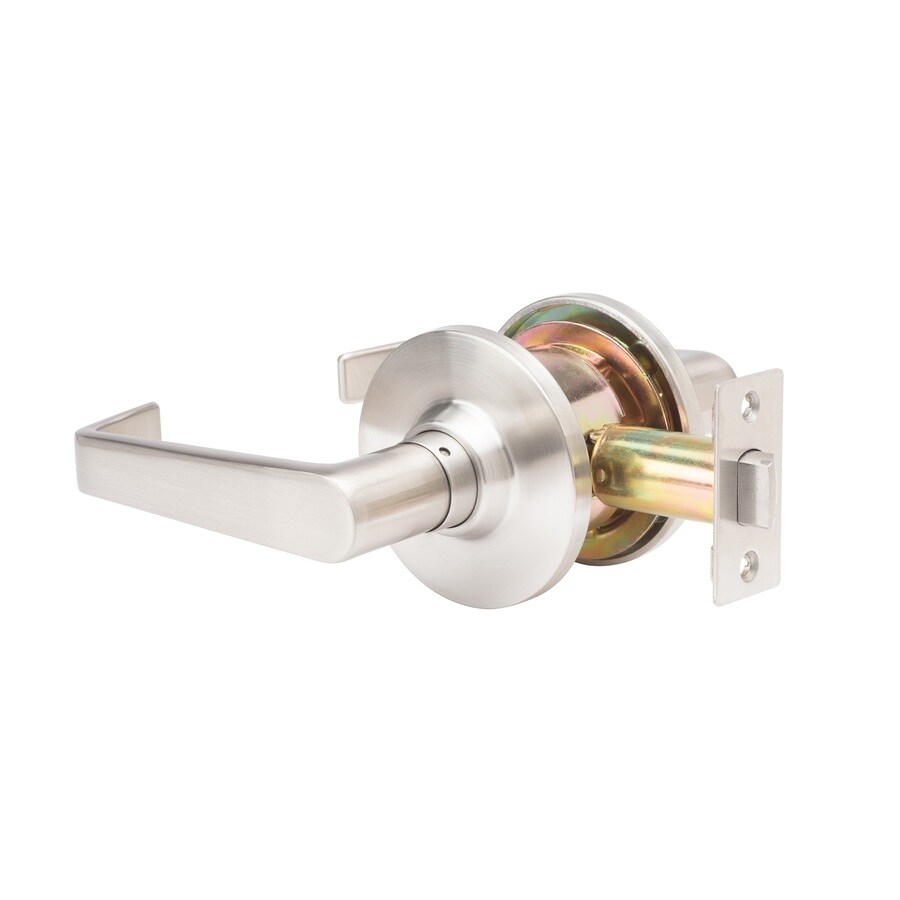 Global Door Controls GLC Light Commercial Grade 3 Lock GLC Lever Satin Chrome Universal Passage Door Handle