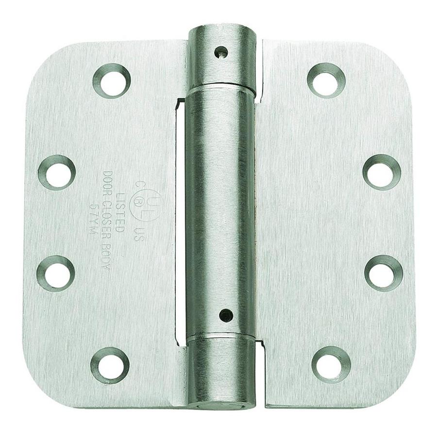 Global Door Controls CPS4040-5/8-US15-3 4 in. x 4 in. Satin Nickel Spring Hinge with 5/8in Radius (set of 3)
