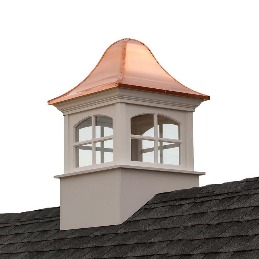 Good Directions Newport 42-in x 65-in White Vinyl Cupola with Copper Roof