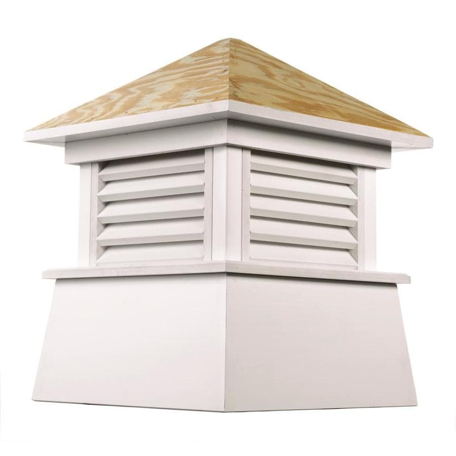 Good Directions Newtown 18-in x 22-in White Vinyl Cupola with Wood Roof