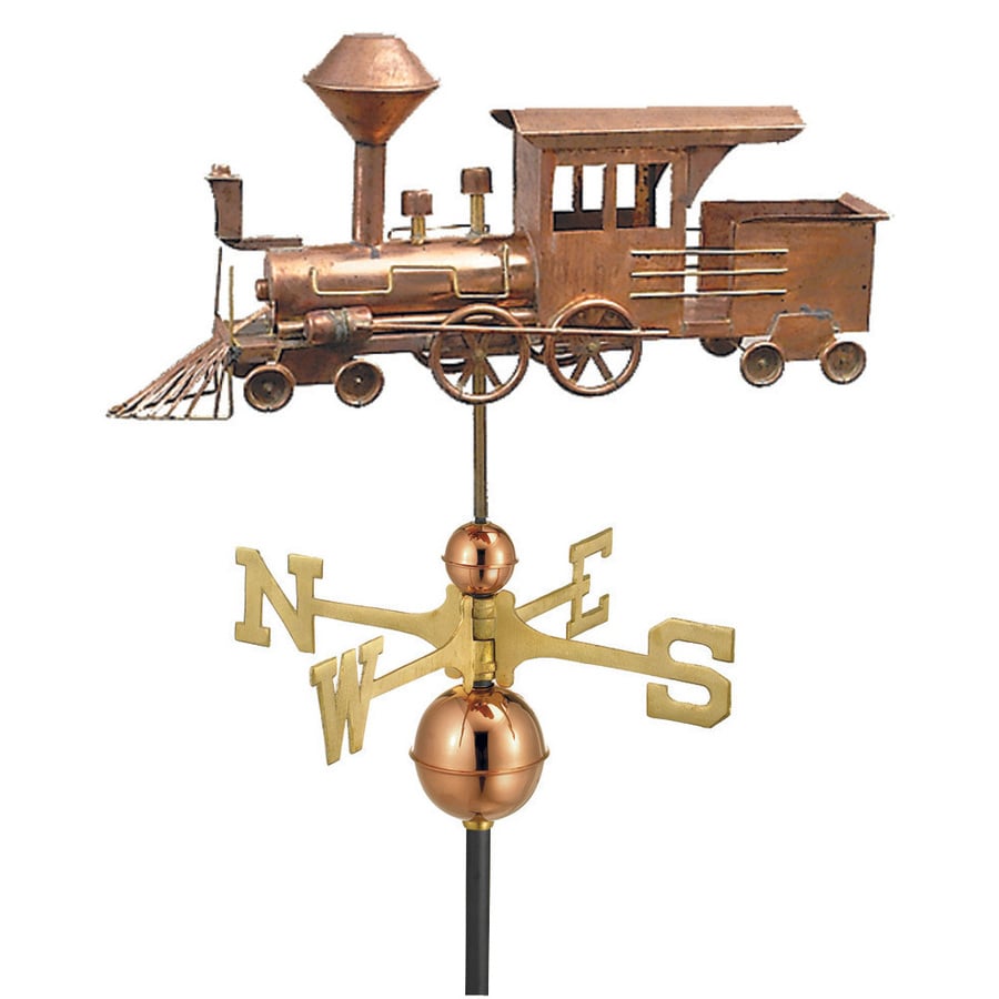 Good Directions Polished Copper Weathervane in the