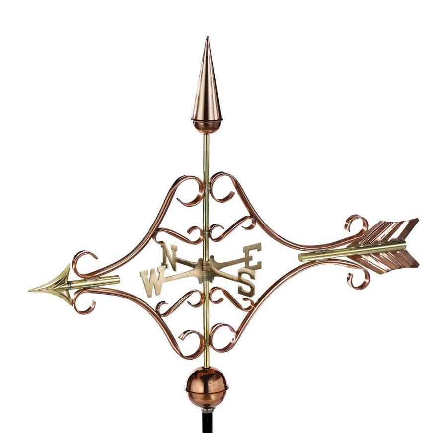 Good Directions Polished Copper Roofmount Victorian Arrow Weathervane in the Weathervanes