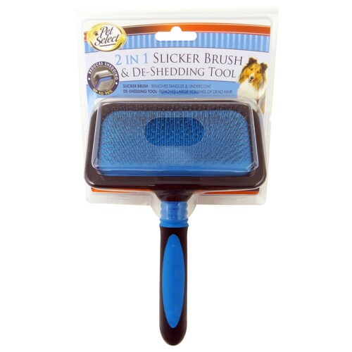 Pet Select Blue Dog Combo Brush at