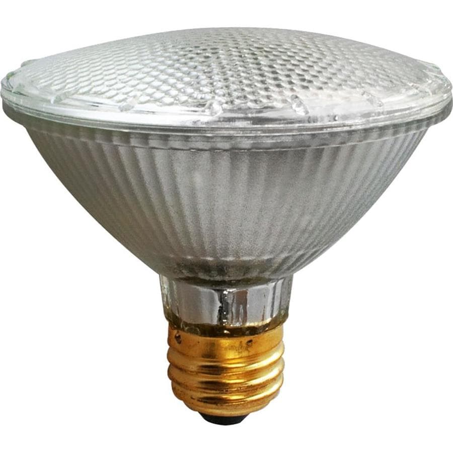 Utilitech 50Watt EQ Dimmable Soft White Reflector Flood Halogen Light Bulb (2Pack) at