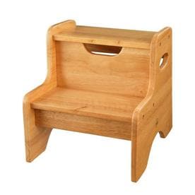 Kidkraft Step Stools At Lowes Kidkraft 2 Step 90 Lbs Capacity Brown Wood Stool