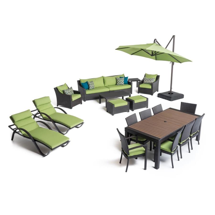RST Brands Deco 20Piece Metal Frame Patio Conversation Set with Sunbrella Cushions in the Patio