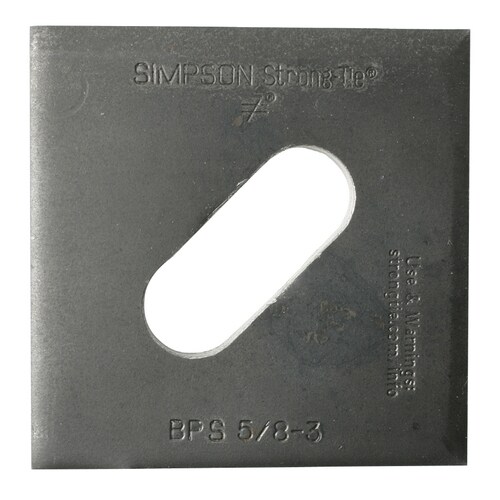 Simpson StrongTie BPS 3 in. x 3 in. HDG Slotted Bearing Plate with 5/8