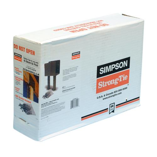 Simpson Strong-Tie 4-in x 6-in Painted Wood to Wood Cap in the Base ...