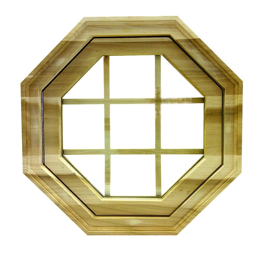  WDBMOCTW26VELBSSB Octagon Raw White Pine Window Grid Included