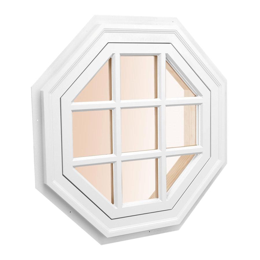 Awsco Octagon Replacement White Exterior Window Rough Opening 26 Octagon Replacement White Exterior