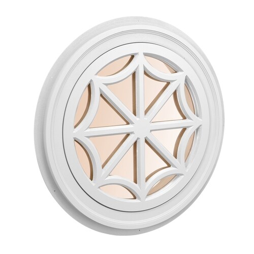 AWSCO Round Replacement White Exterior Window (Rough Opening 34in x