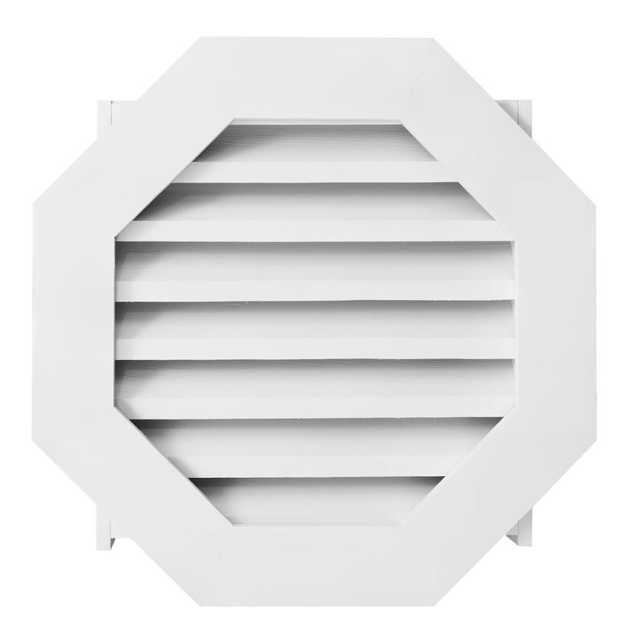 Awsco 26 In X 26 In Vinyl White Octagon Vinyl Gable Vent At Lowes Com