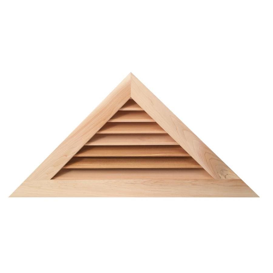 Awsco 36 In X 12 In Raw Redwood Triangle Wood Gable Vent At Lowes Com