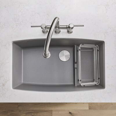 Blanco Single Bowl Composite Granite Undermount Kitchen Sink At