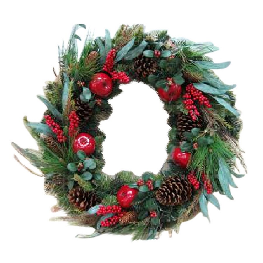 Holiday Living HD67LGW901 30" Apples, Berries and Pinecones Wreath