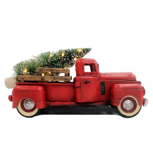 Allen Roth Lighted Red Truck Tabletop Decoration At Lowescom