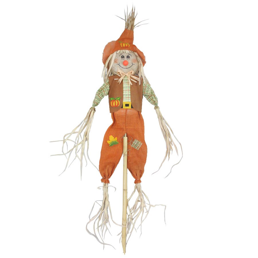 Holiday Living 5-ft Festive Fall Scarecrow in the Outdoor Halloween ...