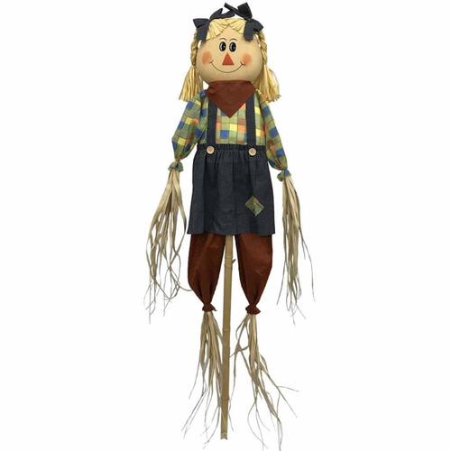 Holiday Living Girl Scarecrow in the Outdoor Fall Decorations