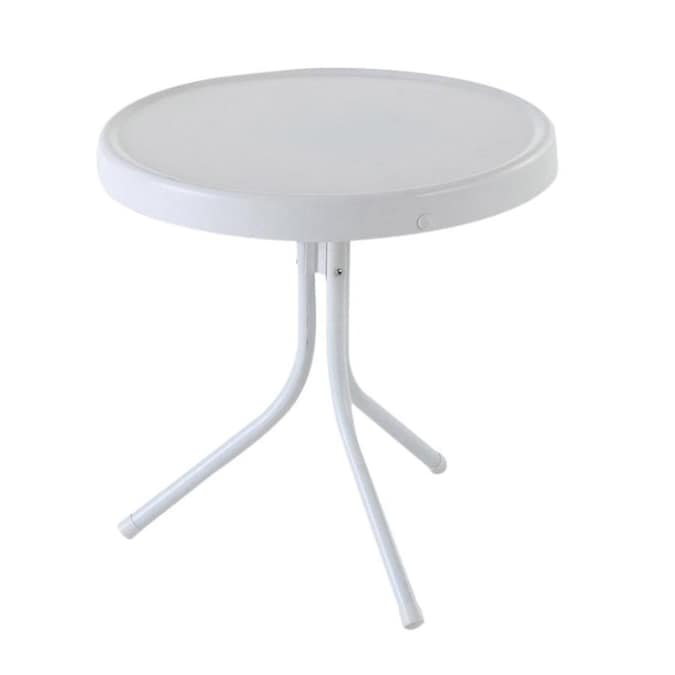 Crosley Furniture Gracie Round Outdoor End Table 20 In W X L Crosley Furniture Gracie Round Outdoor