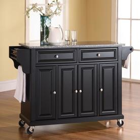 Black Cabinet Kitchen Island crosley furniture black craftsman kitchen island