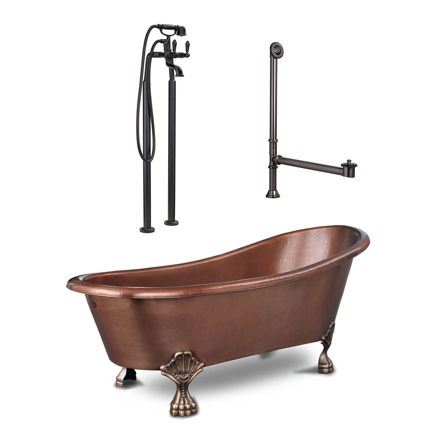 copper clawfoot bathtub