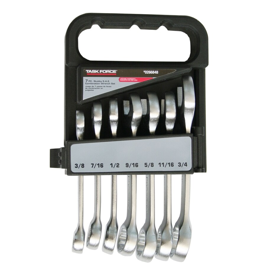 Task Force 7 Piece Standard SAE Short Wrench at Lowes