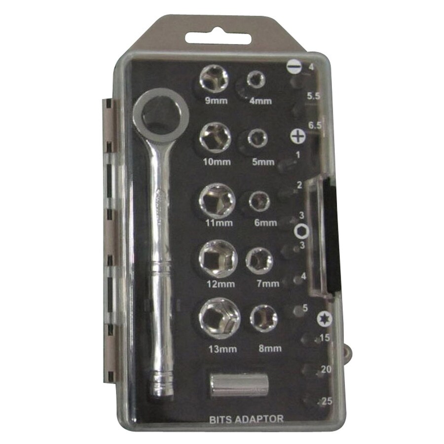 Blue Hawk 24Piece Metric Mechanic's Tool Set with Hard Case