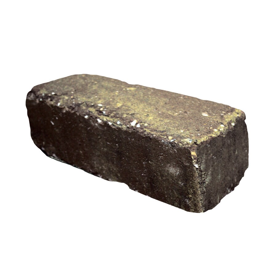 Country Stone 114541 Homestead 4-in H x 12-in L Tan Black Low-Profile Concrete Edging Stone (Actuals 3.5-in H x 12-in L)